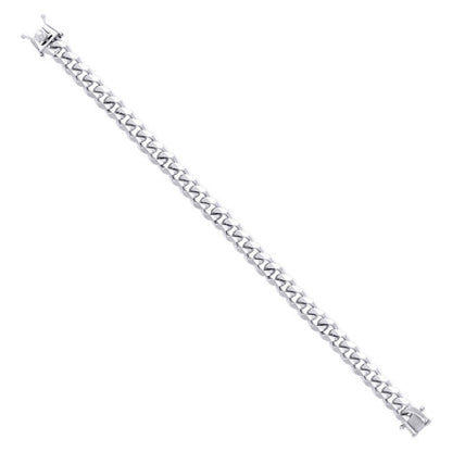 925 Silver Solid Miami Cuban Chain 8.4mm