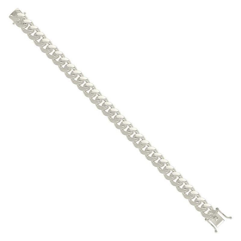 925 Silver Solid Miami Cuban Chain 9.8mm