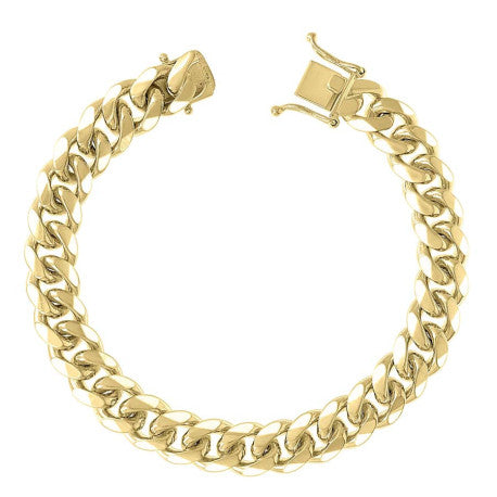 925 Silver Solid Miami Cuban Chain 9.8mm