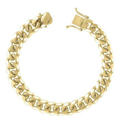 925 Silver Solid Miami Cuban Chain 9.8mm
