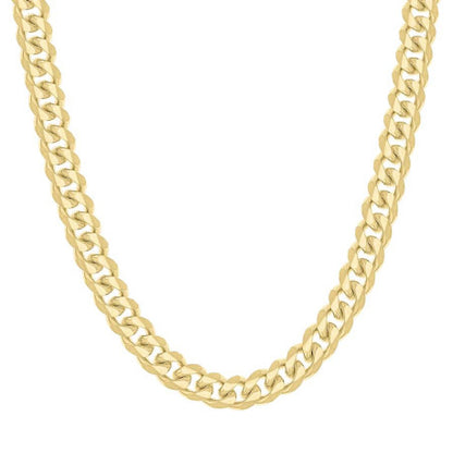 925 Silver Solid Miami Cuban Chain 9.8mm