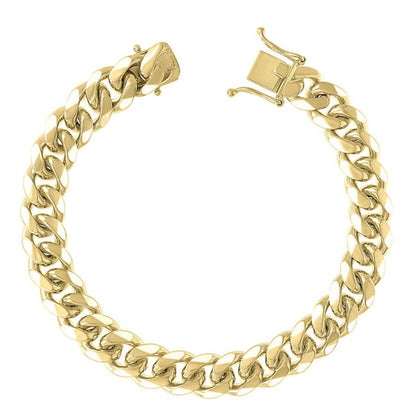 925 Silver Solid Miami Cuban Chain 9.8mm