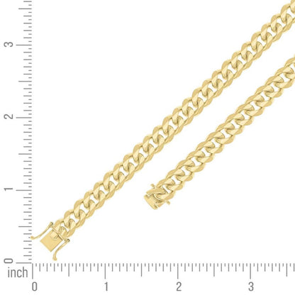 925 Silver Solid Miami Cuban Chain 9.8mm