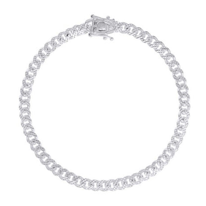 925 Silver Solid Miami Cuban Pyramid Chain 4.9mm