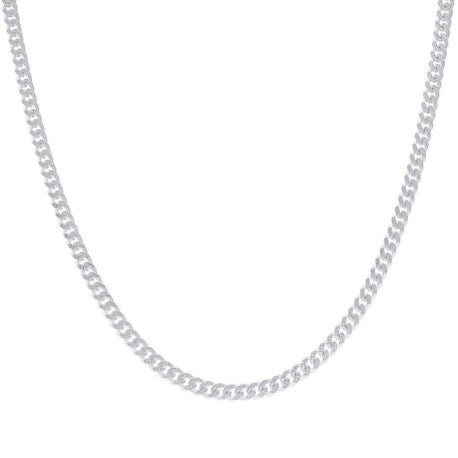 925 Silver Solid Miami Cuban Pyramid Chain 4.9mm