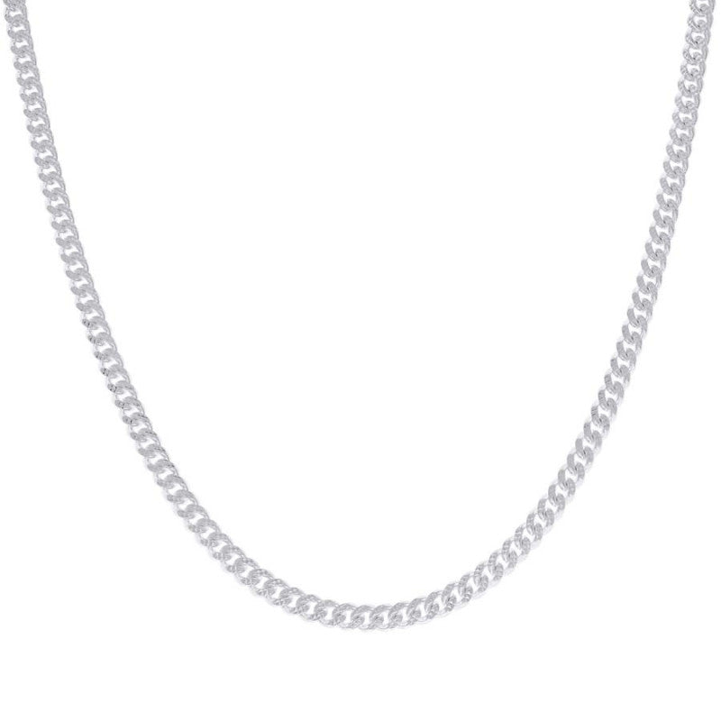 925 Silver Solid Miami Cuban Pyramid Chain 4.9mm