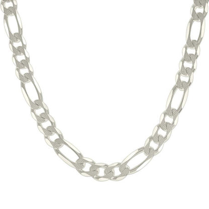925 Silver Solid Pave Classic Figaro 11.0mm