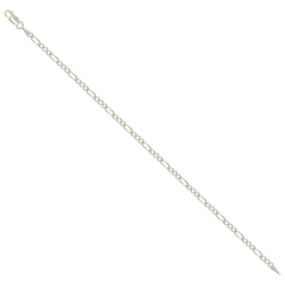 925 Silver Solid Pave Classic Figaro 3.0mm