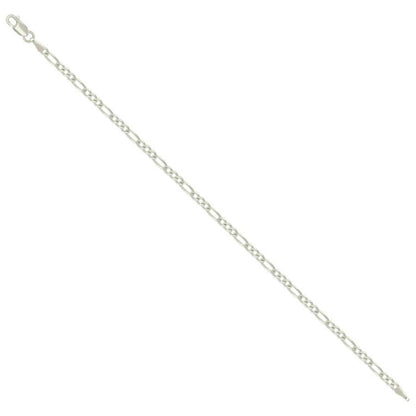 925 Silver Solid Pave Classic Figaro 3.0mm