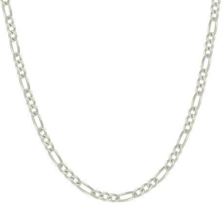925 Silver Solid Pave Classic Figaro 3.0mm