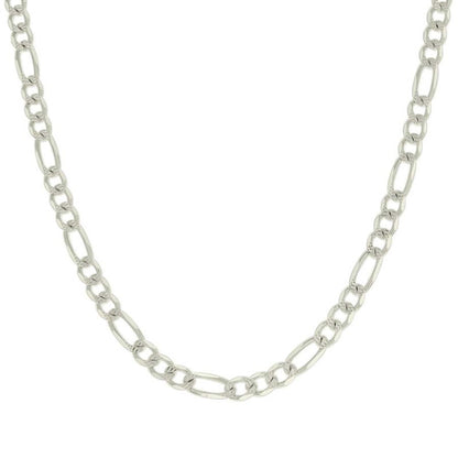 925 Silver Solid Pave Classic Figaro 4.0mm
