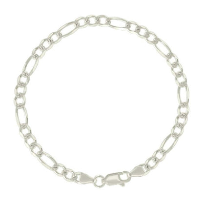 925 Silver Solid Pave Classic Figaro 5.0mm