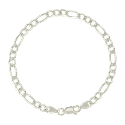 925 Silver Solid Pave Classic Figaro 5.0mm