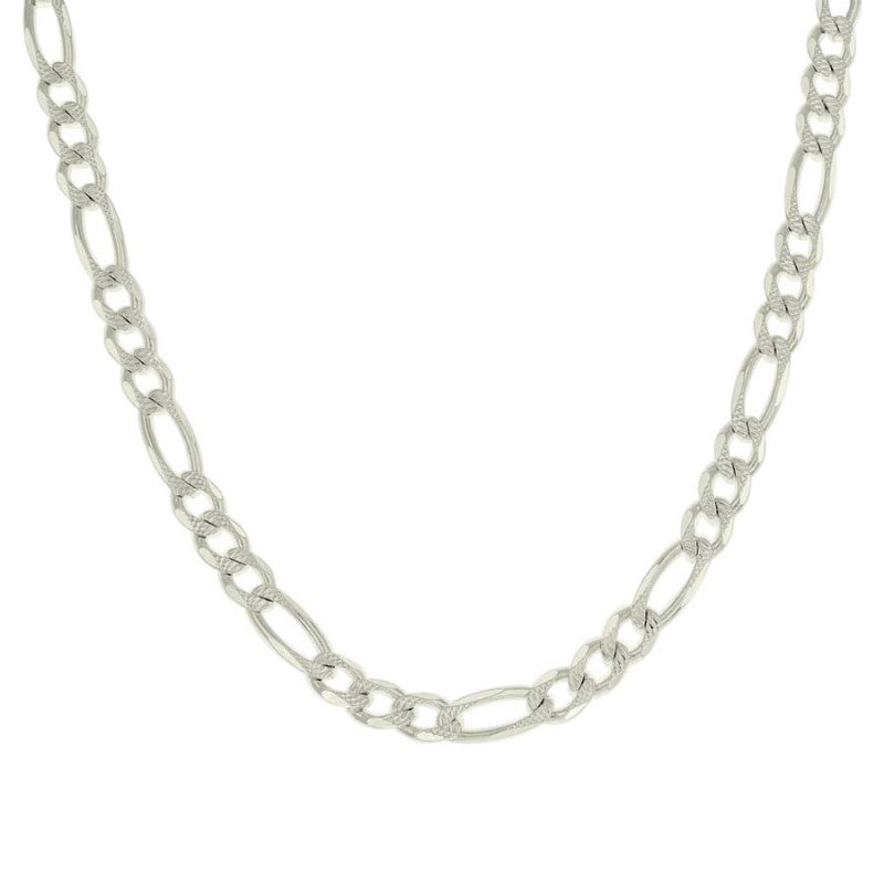 925 Silver Solid Pave Classic Figaro 5.0mm