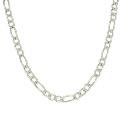925 Silver Solid Pave Classic Figaro 5.0mm