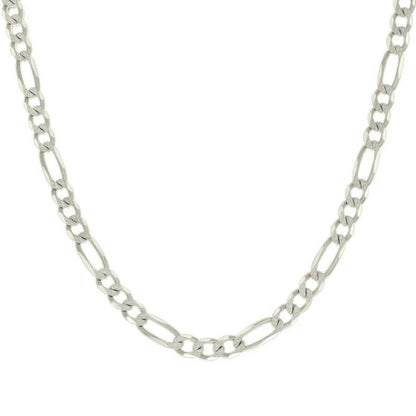 925 Silver Solid Pave Classic Figaro 7.0mm