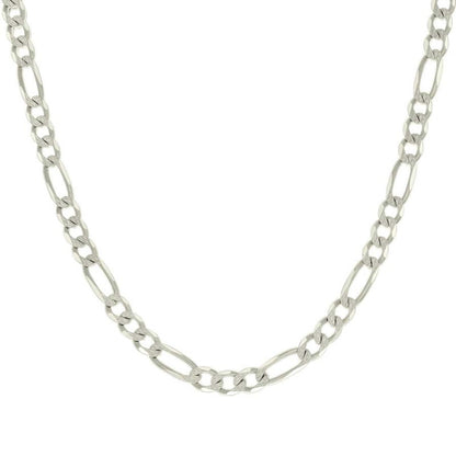 925 Silver Solid Pave Classic Figaro 7.0mm