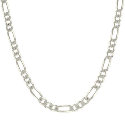 925 Silver Solid Pave Classic Figaro 8.0mm
