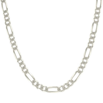 925 Silver Solid Pave Classic Figaro 8.0mm