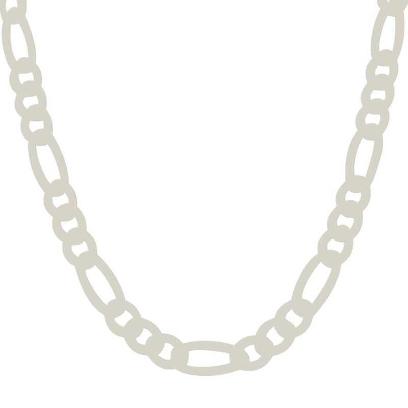 925 Silver Solid Pave Classic Figaro 9.5mm