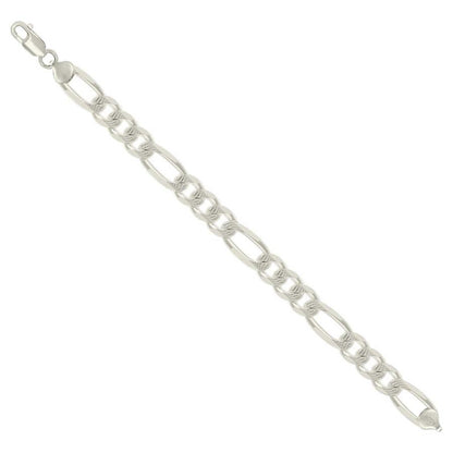 925 Silver Solid Pave Classic Figaro 9.5mm
