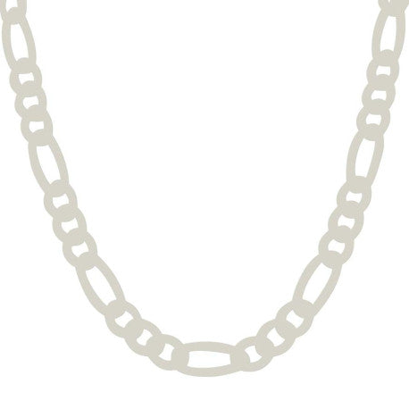 925 Silver Solid Pave Classic Figaro 9.5mm