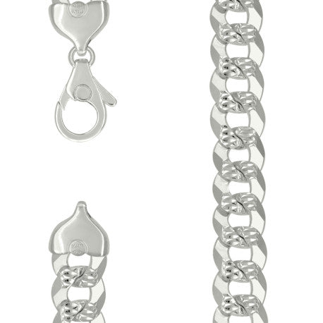 925 Silver Solid Pave Super Flat Cuban Chain 16mm