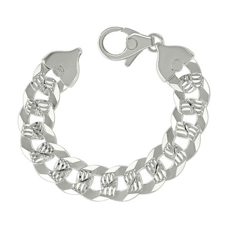 925 Silver Solid Pave Super Flat Cuban Chain 16mm