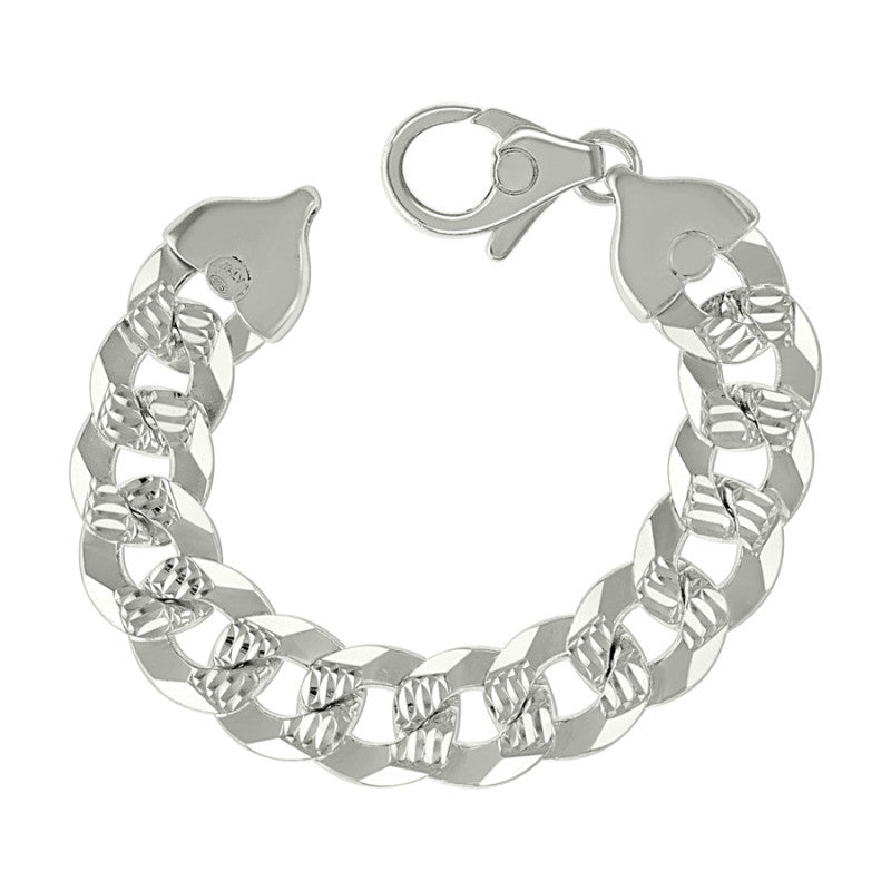 925 Silver Solid Pave Super Flat Cuban Chain 16mm