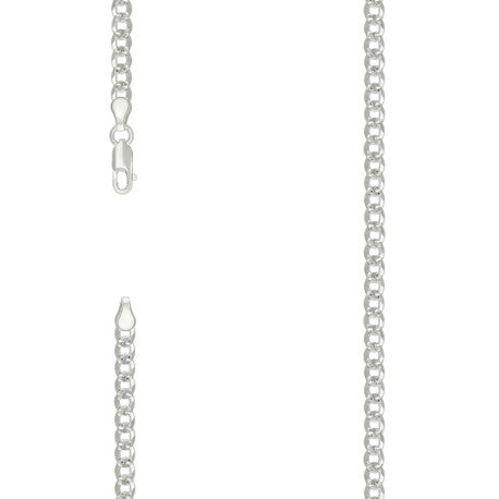 925 Silver Solid Pave Super Flat Cuban Chain 4.7mm