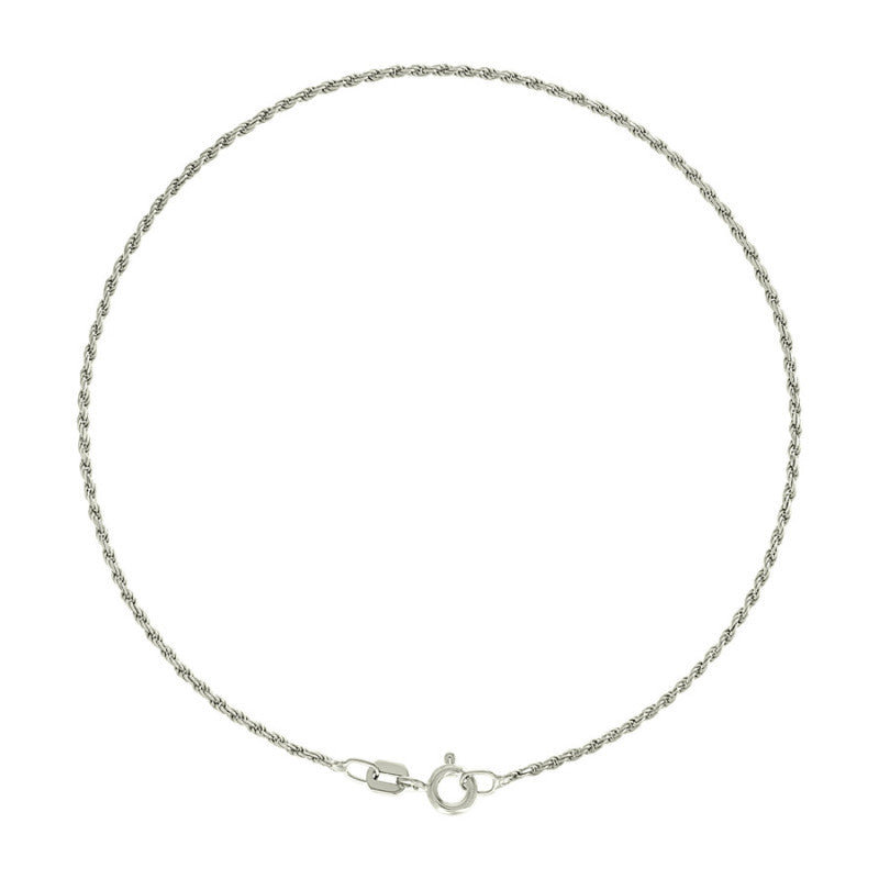 925 Silver Solid Rope Chain 0.5mm