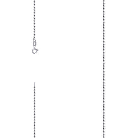 925 Silver Solid Rope Chain 0.5mm