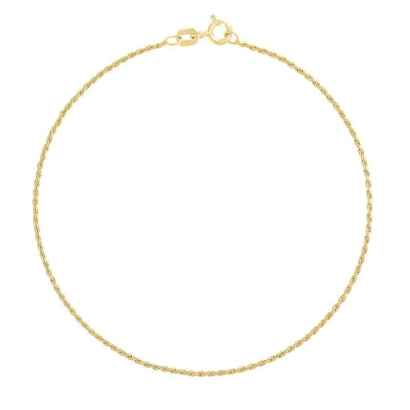 925 Silver Solid Rope Chain 0.5mm