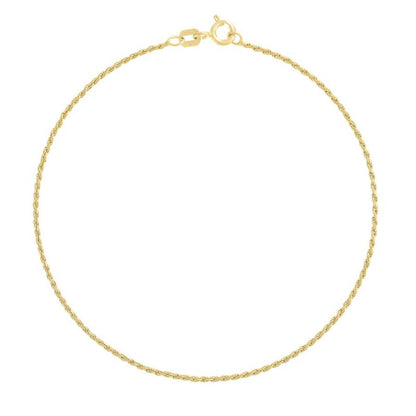 925 Silver Solid Rope Chain 0.5mm