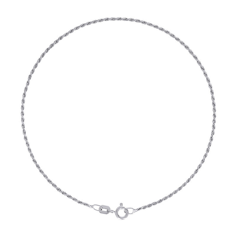 925 Silver Solid Rope Chain 0.5mm
