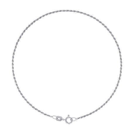 925 Silver Solid Rope Chain 0.5mm