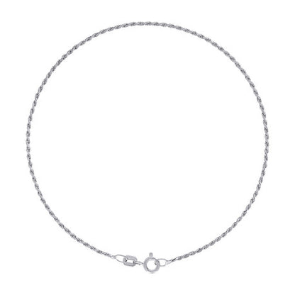 925 Silver Solid Rope Chain 0.5mm