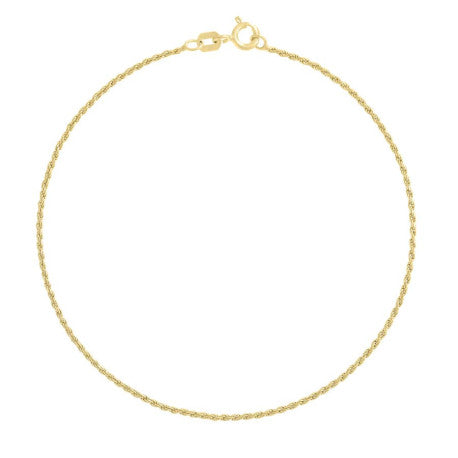 925 Silver Solid Rope Chain 0.5mm