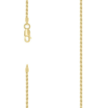 925 Silver Solid Rope Chain 1.5mm