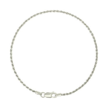 925 Silver Solid Rope Chain 1.5mm