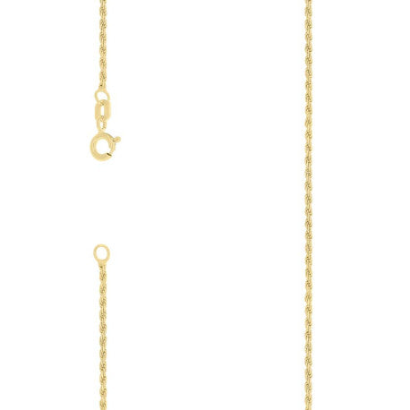 925 Silver Solid Rope Chain 1mm