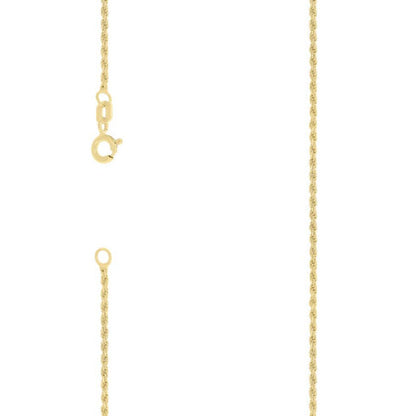 925 Silver Solid Rope Chain 1mm