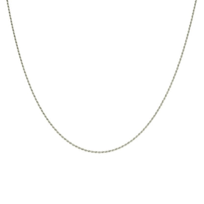 925 Silver Solid Rope Chain 1mm