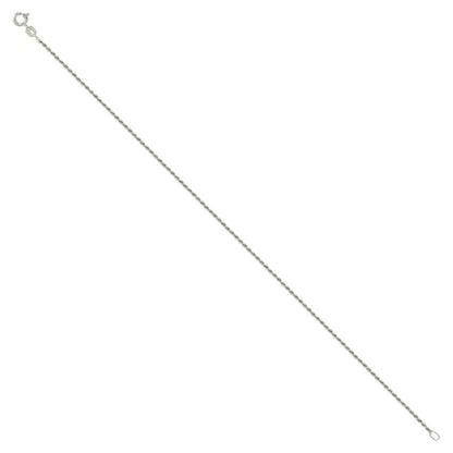 925 Silver Solid Rope Chain 1mm