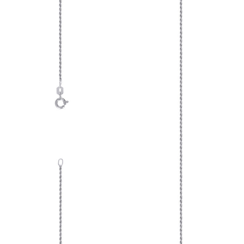 925 Silver Solid Rope Chain 1mm