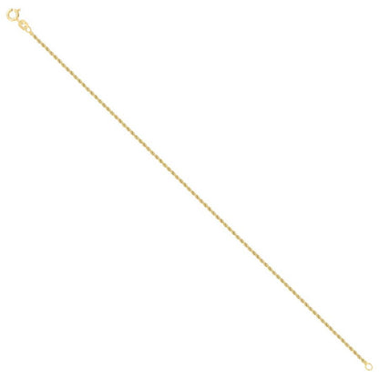 925 Silver Solid Rope Chain 1mm