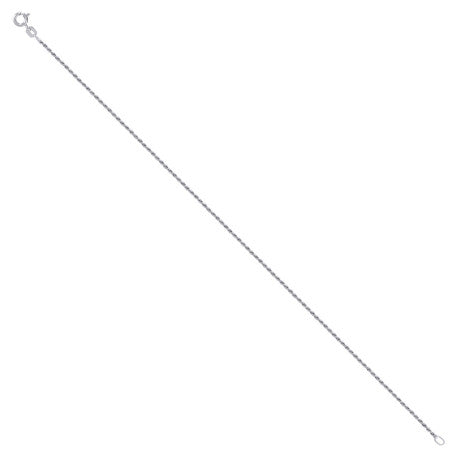 925 Silver Solid Rope Chain 1mm