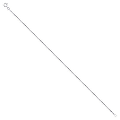 925 Silver Solid Rope Chain 1mm