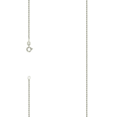 925 Silver Solid Rope Chain 1mm