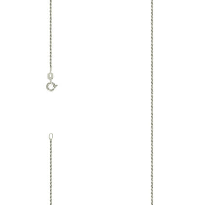 925 Silver Solid Rope Chain 1mm